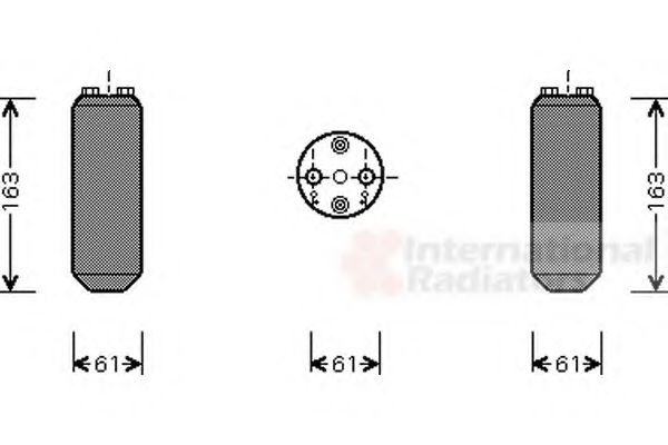 VAN WEZEL 2700D150 Осушитель, кондиционер для MAZDA 30X (Мазда 30x)