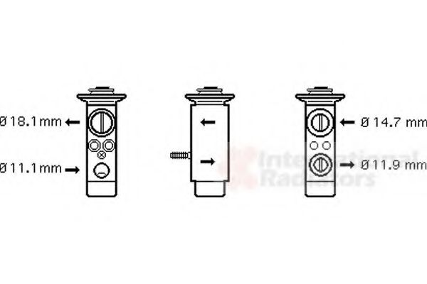 VAN WEZEL 30001112 Расширительный клапан, кондиционер для MERCEDES-BENZ SLK (Мэрcэдэс-бэнз Слк) VAN WEZEL 30001112 Расширительный клапан, кондиционер для MERCEDES-BENZ SLK (Мэрcэдэс-бэнз Слк)