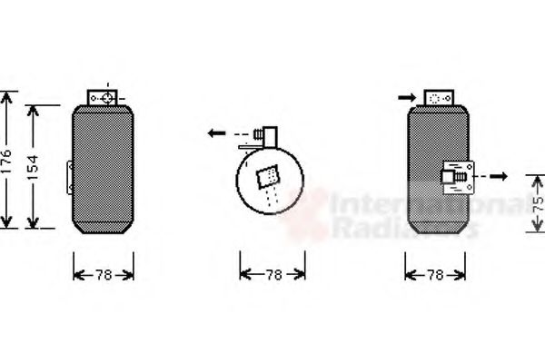 VAN WEZEL 3700D292 Осушитель, кондиционер для OPEL ASTRA F (Опель Астра ф) VAN WEZEL 3700D292 Осушитель, кондиционер для OPEL ASTRA F (Опель Астра ф)