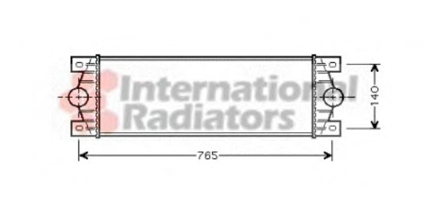 VAN WEZEL 43004329 Интеркулер 