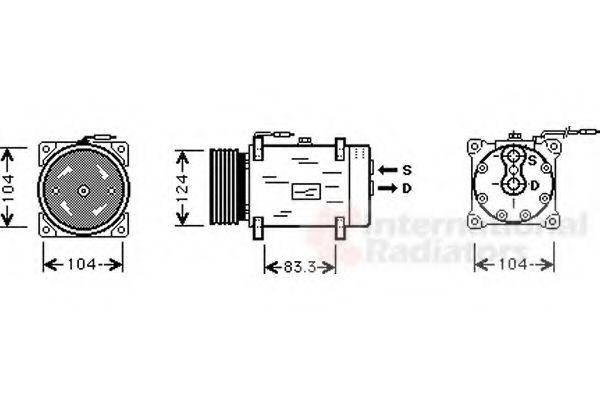 VAN WEZEL 4300K244 Компрессор, кондиционер для RENAULT MEGANE SCENIC (Рено Меган сценик) VAN WEZEL 4300K244 Компрессор, кондиционер для RENAULT MEGANE SCENIC (Рено Меган сценик)