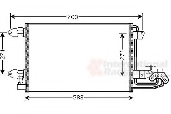 VAN WEZEL 58005209 Конденсатор, кондиционер для AUDI TT (Ауди Тт) VAN WEZEL 58005209 Конденсатор, кондиционер для AUDI TT (Ауди Тт)