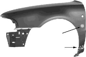VAN WEZEL 0323653 Крыло для AUDI (Ауди) VAN WEZEL 0323653 Крыло для AUDI (Ауди)