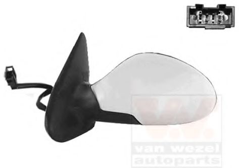 VAN WEZEL 4934817 Наружное зеркало для SEAT LEON (Сеат Леон) VAN WEZEL 4934817 Наружное зеркало для SEAT LEON (Сеат Леон)