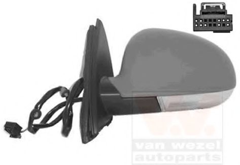 VAN WEZEL 5886807 Наружное зеркало для VOLKSWAGEN JETTA I (Фольксваген Жэтта и) VAN WEZEL 5886807 Наружное зеркало для VOLKSWAGEN JETTA I (Фольксваген Жэтта и)