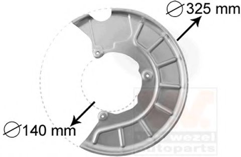 VAN WEZEL 7622371 Отражатель, диск тормозного механизма для VOLKSWAGEN (Фольксваген) VAN WEZEL 7622371 Отражатель, диск тормозного механизма для VOLKSWAGEN (Фольксваген)