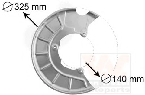 VAN WEZEL 7622372 Отражатель, диск тормозного механизма для VOLKSWAGEN (Фольксваген) VAN WEZEL 7622372 Отражатель, диск тормозного механизма для VOLKSWAGEN (Фольксваген)
