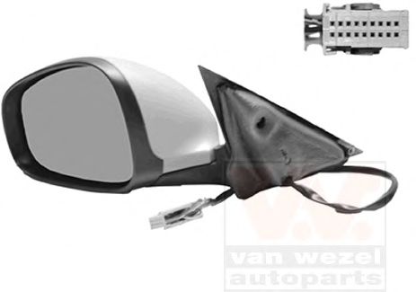 VAN WEZEL 0160817 Наружное зеркало для ALFA ROMEO 159 (Альфа ромео 159) VAN WEZEL 0160817 Наружное зеркало для ALFA ROMEO 159 (Альфа ромео 159)