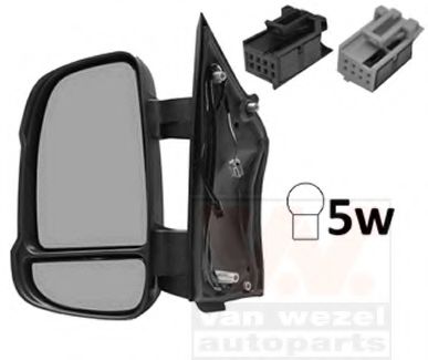 VAN WEZEL 1651803 Наружное зеркало для CITROËN JUMPER (CитроËн Жумпэр)