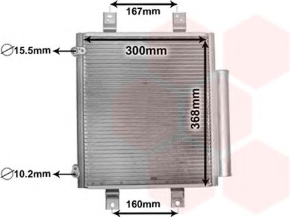 VAN WEZEL 11005075 Конденсатор, кондиционер для DAIHATSU SIRION (Дайхатсу Сирион) VAN WEZEL 11005075 Конденсатор, кондиционер для DAIHATSU SIRION (Дайхатсу Сирион)