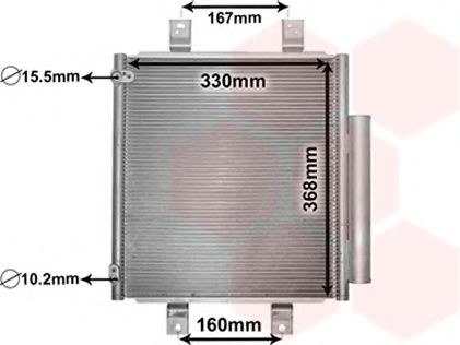 VAN WEZEL 11005076 Конденсатор, кондиционер для DAIHATSU SIRION (Дайхатсу Сирион) VAN WEZEL 11005076 Конденсатор, кондиционер для DAIHATSU SIRION (Дайхатсу Сирион)