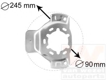 VAN WEZEL 3742371 Отражатель, диск тормозного механизма для OPEL (Опель) VAN WEZEL 3742371 Отражатель, диск тормозного механизма для OPEL (Опель)