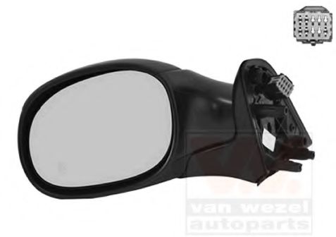 VAN WEZEL 0958807 Наружное зеркало для CITROËN XSARA PICASSO (CитроËн Ксара пикассо) VAN WEZEL 0958807 Наружное зеркало для CITROËN XSARA PICASSO (CитроËн Ксара пикассо)