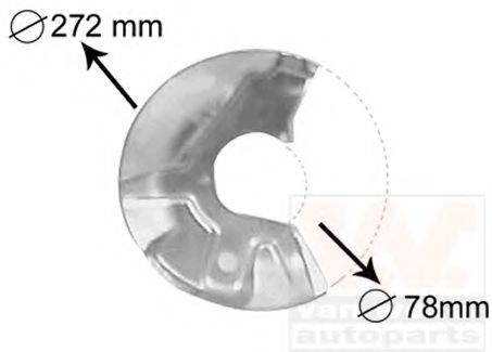 VAN WEZEL 5823371 Отражатель, диск тормозного механизма для VOLKSWAGEN POLO CLASSIC (Фольксваген Поло классик) VAN WEZEL 5823371 Отражатель, диск тормозного механизма для VOLKSWAGEN POLO CLASSIC (Фольксваген Поло классик)