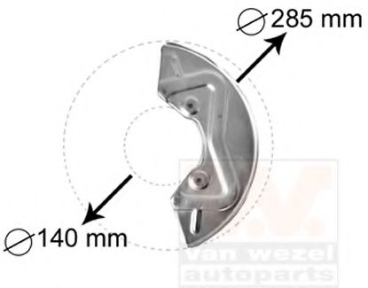 VAN WEZEL 5826371 Отражатель, диск тормозного механизма для VOLKSWAGEN (Фольксваген) VAN WEZEL 5826371 Отражатель, диск тормозного механизма для VOLKSWAGEN (Фольксваген)