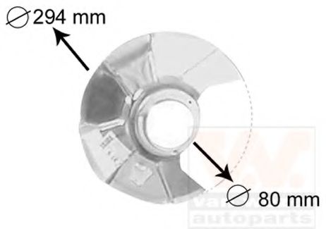 VAN WEZEL 5858371 Отражатель, диск тормозного механизма для VOLKSWAGEN (Фольксваген) VAN WEZEL 5858371 Отражатель, диск тормозного механизма для VOLKSWAGEN (Фольксваген)