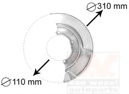 VAN WEZEL 5874371 Отражатель, диск тормозного механизма для VOLKSWAGEN (Фольксваген) VAN WEZEL 5874371 Отражатель, диск тормозного механизма для VOLKSWAGEN (Фольксваген)