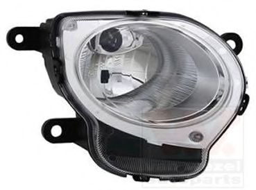VAN WEZEL 1604960 Фара дальнего света; Основная фара для FIAT 500 C (Фиат 500 c) VAN WEZEL 1604960 Фара дальнего света; Основная фара для FIAT 500 C (Фиат 500 c)