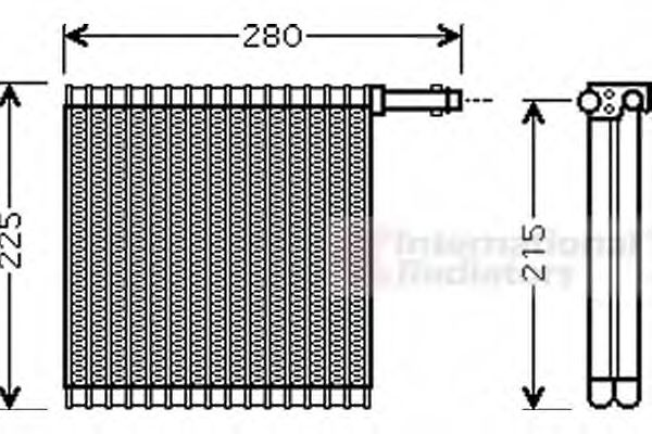 VAN WEZEL 0200V196 Испаритель, кондиционер 