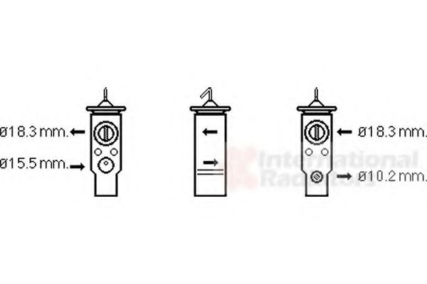 VAN WEZEL 06001359 Расширительный клапан, кондиционер для BMW X5 (Бмв Х5) VAN WEZEL 06001359 Расширительный клапан, кондиционер для BMW X5 (Бмв Х5)