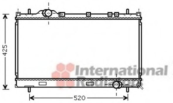 VAN WEZEL 07002101 Радиатор, охлаждение двигателя 