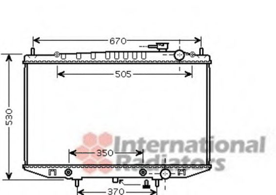 VAN WEZEL 13002309 Радиатор, охлаждение двигателя 
