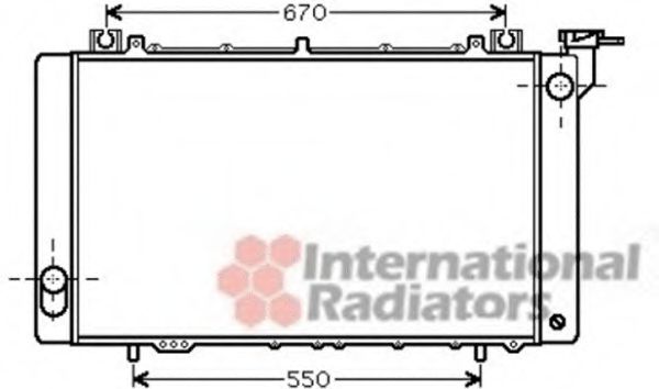VAN WEZEL 13002316 Радиатор, охлаждение двигателя 