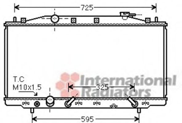 VAN WEZEL 25002224 Радиатор, охлаждение двигателя 