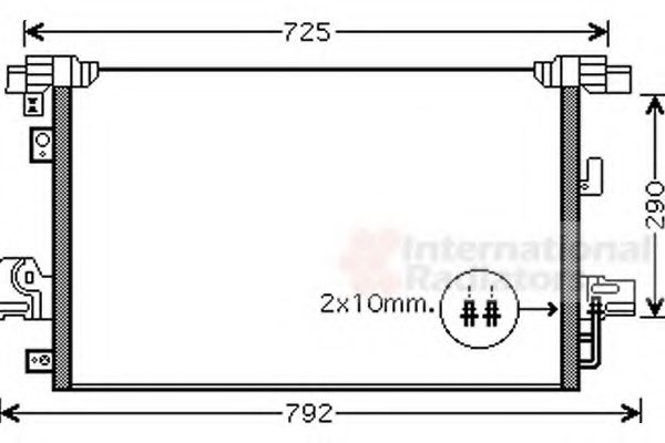 VAN WEZEL 32005210 Конденсатор, кондиционер для MITSUBISHI LANCER (Митсубиши/митсубиси Ланcэр) VAN WEZEL 32005210 Конденсатор, кондиционер для MITSUBISHI LANCER (Митсубиши/митсубиси Ланcэр)