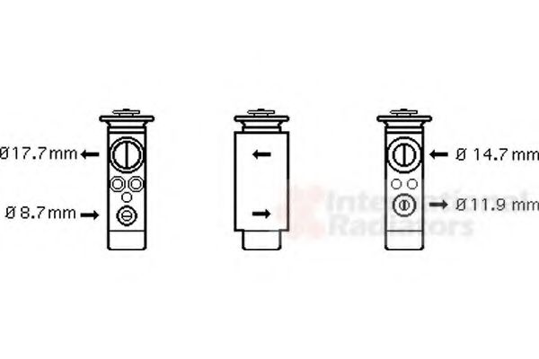 VAN WEZEL 37001461 Расширительный клапан, кондиционер для OPEL ASTRA A (Опель Астра а) VAN WEZEL 37001461 Расширительный клапан, кондиционер для OPEL ASTRA A (Опель Астра а)