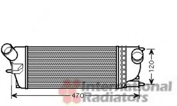 VAN WEZEL 40004336 Интеркулер для PEUGEOT 407 (Пежо 407) VAN WEZEL 40004336 Интеркулер для PEUGEOT 407 (Пежо 407)