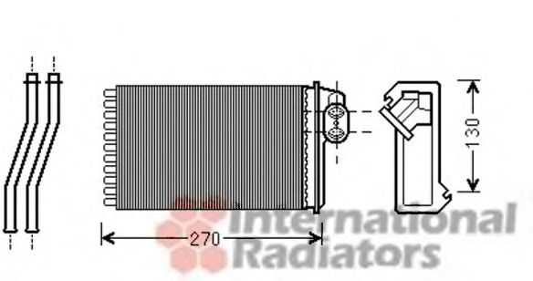 VAN WEZEL 40006340 Теплообменник, отопление салона для PEUGEOT 205 II (Пежо 205 2) VAN WEZEL 40006340 Теплообменник, отопление салона для PEUGEOT 205 II (Пежо 205 2)