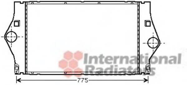 VAN WEZEL 43004363 Интеркулер 