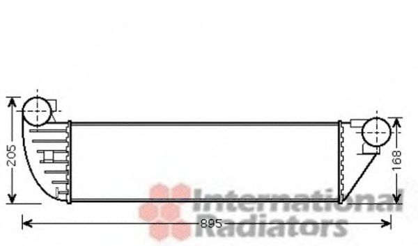 VAN WEZEL 43004390 Интеркулер 