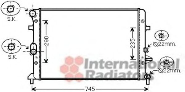 VAN WEZEL 58002289 Радиатор, охлаждение двигателя для VOLKSWAGEN GOLF VI (Фольксваген Гольф 6) VAN WEZEL 58002289 Радиатор, охлаждение двигателя для VOLKSWAGEN GOLF VI (Фольксваген Гольф 6)