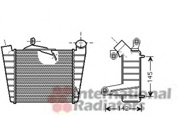 VAN WEZEL 76004020 Интеркулер 