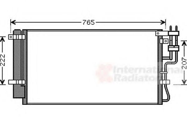 VAN WEZEL 83005110 Конденсатор, кондиционер для KIA CARENS II (Киа Каренс 2) VAN WEZEL 83005110 Конденсатор, кондиционер для KIA CARENS II (Киа Каренс 2)