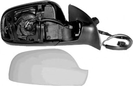 VAN WEZEL 4040827 Наружное зеркало для PEUGEOT 307 (Пежо 307) VAN WEZEL 4040827 Наружное зеркало для PEUGEOT 307 (Пежо 307)