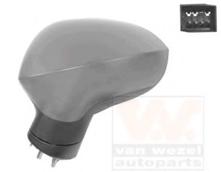 VAN WEZEL 4919807 Наружное зеркало для SEAT (Сеат) VAN WEZEL 4919807 Наружное зеркало для SEAT (Сеат)