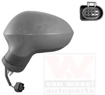 VAN WEZEL 4940807 Наружное зеркало для SEAT (Сеат) VAN WEZEL 4940807 Наружное зеркало для SEAT (Сеат)
