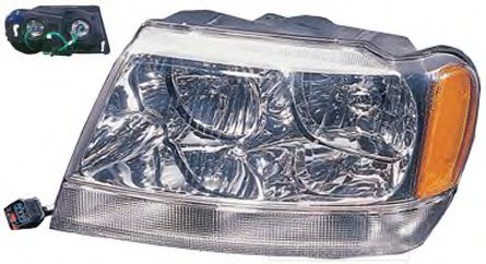 VAN WEZEL 2116963 Основная фара для JEEP GRAND CHEROKEE II (Джип Гранд чироки 2) VAN WEZEL 2116963 Основная фара для JEEP GRAND CHEROKEE II (Джип Гранд чироки 2)