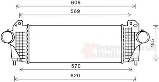 VAN WEZEL 01004142 Интеркулер 