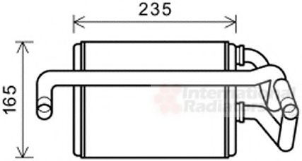 VAN WEZEL 13006405 Теплообменник, отопление салона для NISSAN (Ниссан) VAN WEZEL 13006405 Теплообменник, отопление салона для NISSAN (Ниссан)