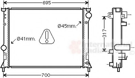 VAN WEZEL 07002138 Радиатор, охлаждение двигателя 