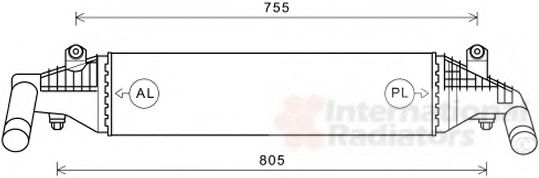 VAN WEZEL 27004267 Интеркулер 