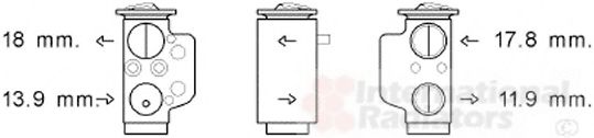 VAN WEZEL 58001367 Расширительный клапан, кондиционер для VOLKSWAGEN T6 (Фольксваген Т6) VAN WEZEL 58001367 Расширительный клапан, кондиционер для VOLKSWAGEN T6 (Фольксваген Т6)