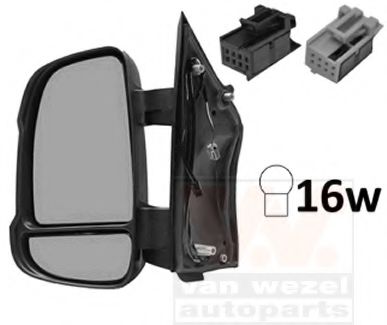 VAN WEZEL 0983803 Наружное зеркало для CITROËN JUMPER (CитроËн Жумпэр)
