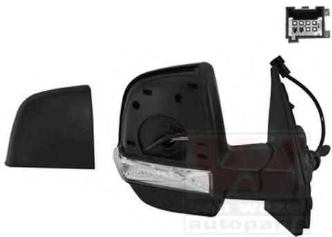 VAN WEZEL 1638814 Наружное зеркало для OPEL COMBO (Опель Комбо) VAN WEZEL 1638814 Наружное зеркало для OPEL COMBO (Опель Комбо)