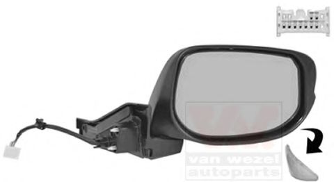 VAN WEZEL 2511818 Наружное зеркало для HONDA INSIGHT (Хонда Инсайт) VAN WEZEL 2511818 Наружное зеркало для HONDA INSIGHT (Хонда Инсайт)