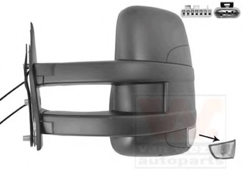 VAN WEZEL 2816817 Наружное зеркало для IVECO DAILY V (Ивеко Даилъ v) VAN WEZEL 2816817 Наружное зеркало для IVECO DAILY V (Ивеко Даилъ v)